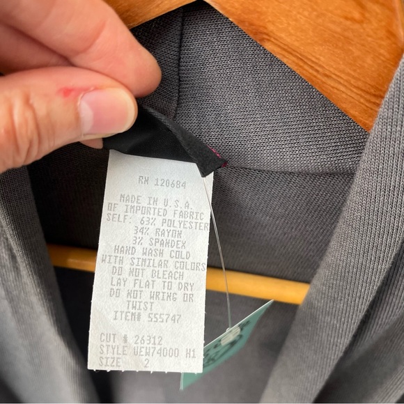 Torrid Gray Open Waterfall Lightweight Knit Sweater Cardigan Sz 2X(Torrid Sz 2) - Picture 4 of 10